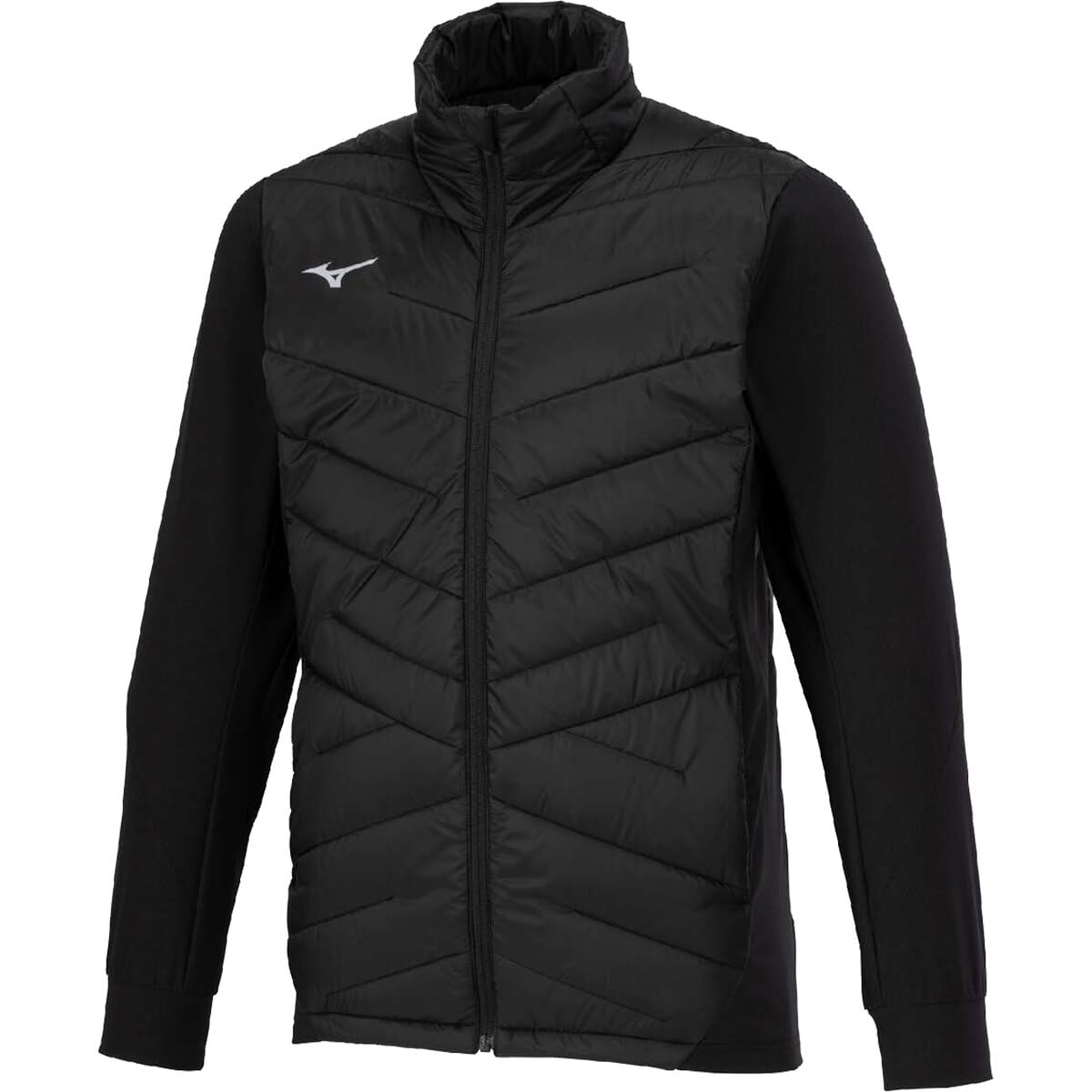 

Mizuno Techfill Breath Thermo Training Black Jacket, Water-Repellent, Moisture-Wicking, Heat-Retaining, Washable, Windproof, 32MEB535, чорний