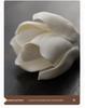 Handmade Ceramic Magnolia Incense Holder – Color-Changing Table Decoration for Tea Ceremony