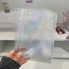 A5 Laser Star Zipper Binder Photo Card Collection Book Transparent Album A5 Card Album 3-inch Love Small Card Storage Album