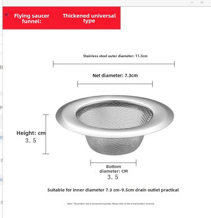 

Фильтр для слива раковины из нержавеющей стали с дезодорирующим эффектом для кухни и ванной комнаты Kitchen filter