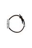 ARNE JACOBSEN CITYHALL 53200-1401 Watch, 30mm, Scandinavian Design, Water Resistant (Quiet Design with No Second Hand), White with Black Leather Strap