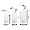 1Pcs Washing Clean Wash Bottle White Plastic Laboratory Measuring Bottles 250/500/1000ml Measurement Tattoo Squeeze Bottle