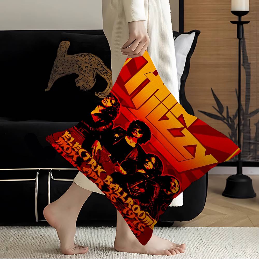 Rock Band T-Thin LizzyS Movie Cushion Cover Pillowcase Upholstery Sofa Throw Pillow Home Decor Pillowcas