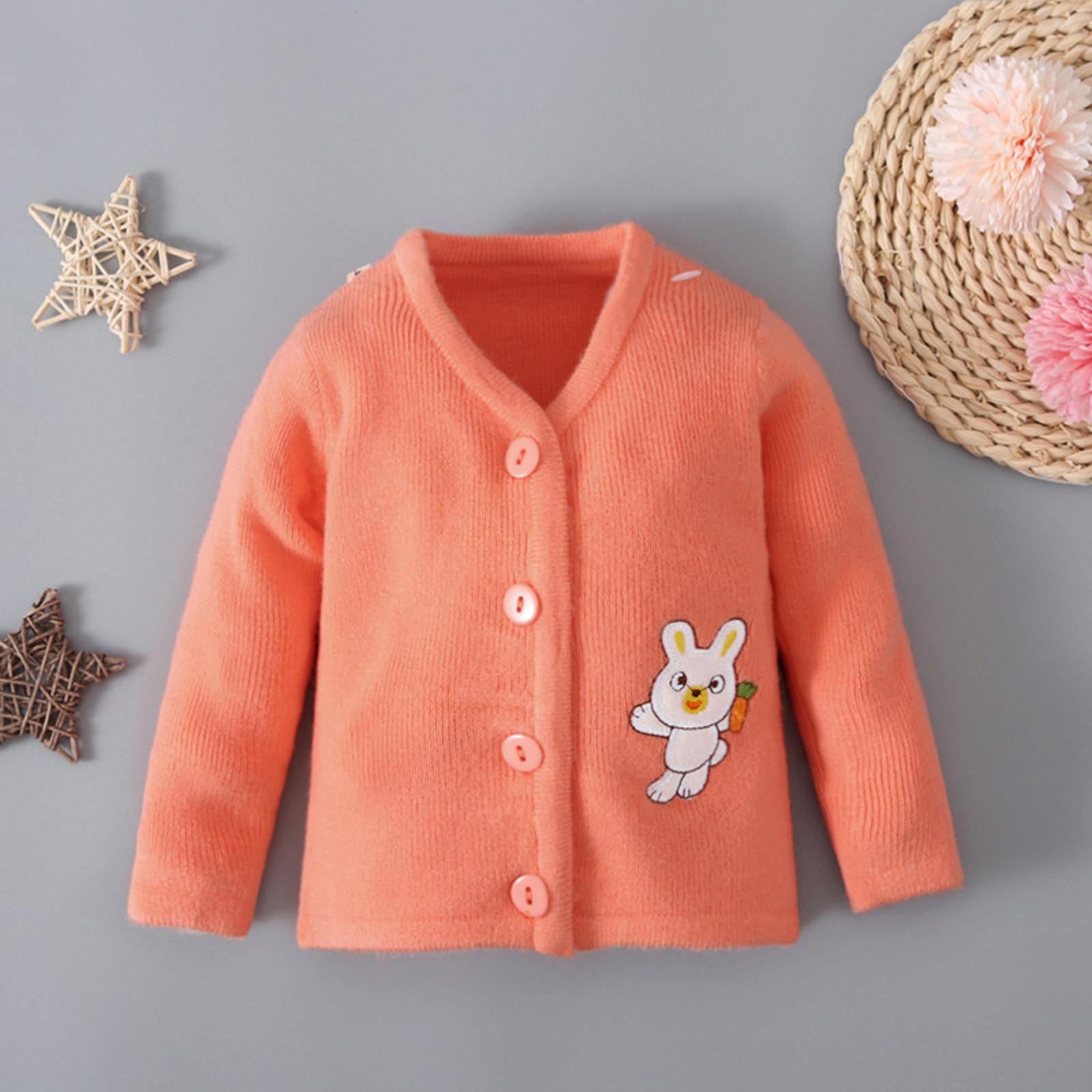 

Малыши Дети Мальчик Принт Мультфильм Свитер Вязаный Теплый Кардиган Куртка Топы 4 оранжевый