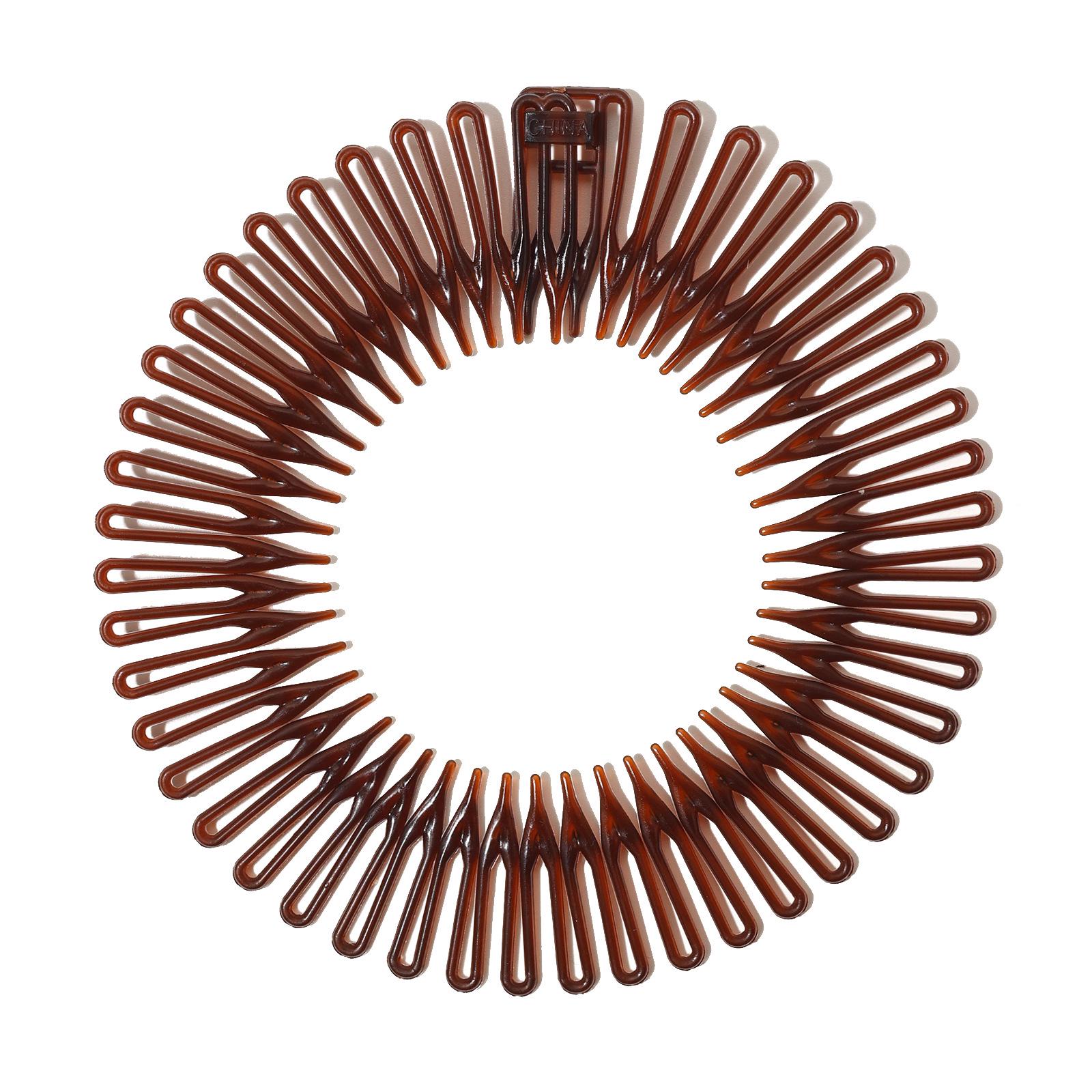 

«Простая европейская и американская эластичная пластиковая повязка на голову — однотонный аксессуар для расчески»