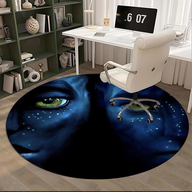 Avatar Inspired Chair Mat   Round Carpet for Home Decor, Office Use, and Gifts0155b