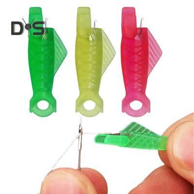 20 peças boca de peixe agulha enfiador máquina de costura agulha enfiador loop agulha ferramenta enfiar para máquina de costura manual costura