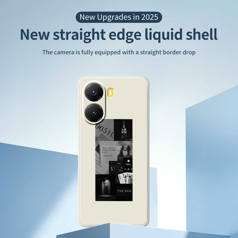 For Xiaomi Redmi Turbo 4 5G/Poco X7 Pro 5G Case Stitching Photos Pattern Printing Straight Edge TPU Phone Back Cover