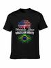 Brazilian Roots American Grown Tree Flag TShirt