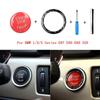 Auto Motor Start Stop Tlačítko Ozdobný kroužek Auta Styl příslušenství pro BMW řady 1/3/5 E87 E90 E60 320