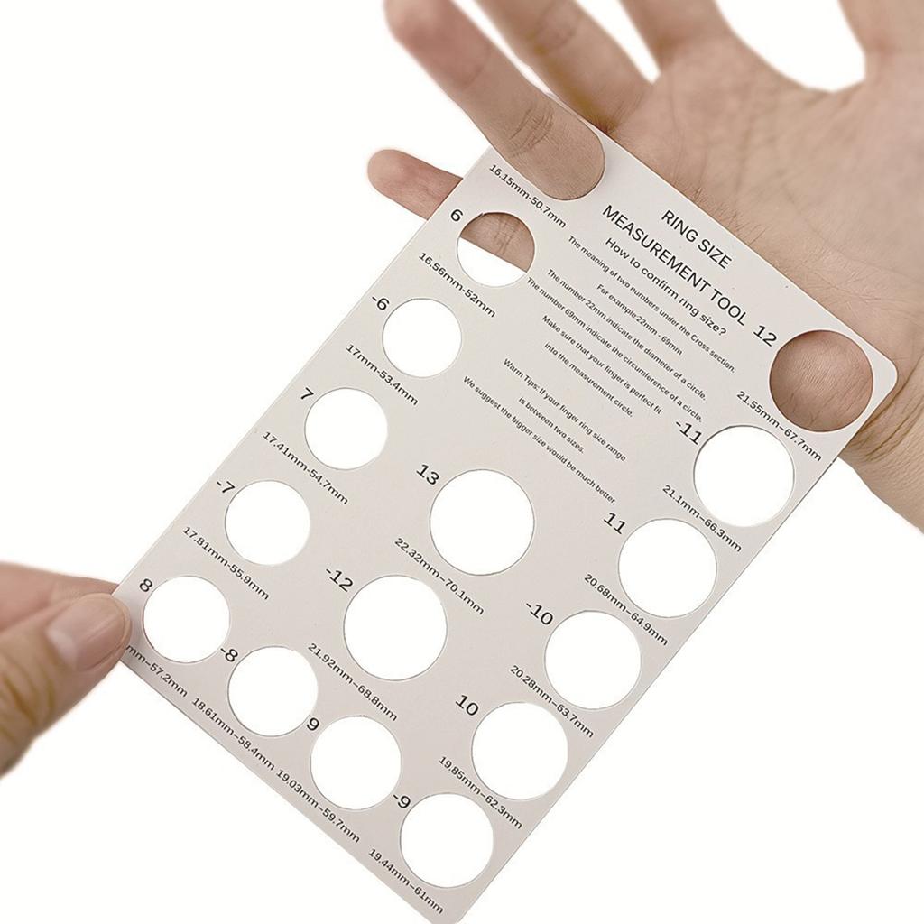 5 stuks meetkartonnen kaartjes voor ringen en sieraden, ringmaatmeter, meetinstrument, Amerikaanse en Europese maatkaart.