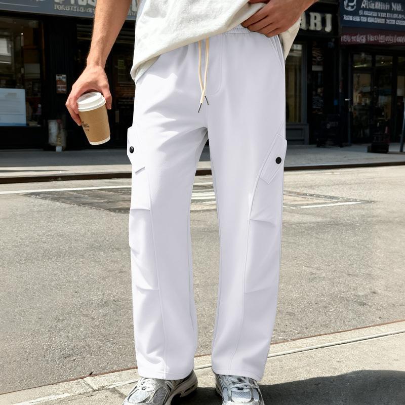 Nové pánske Hip-hop High Street Trendy Široké Športové Ležérne Rovné Tepláky