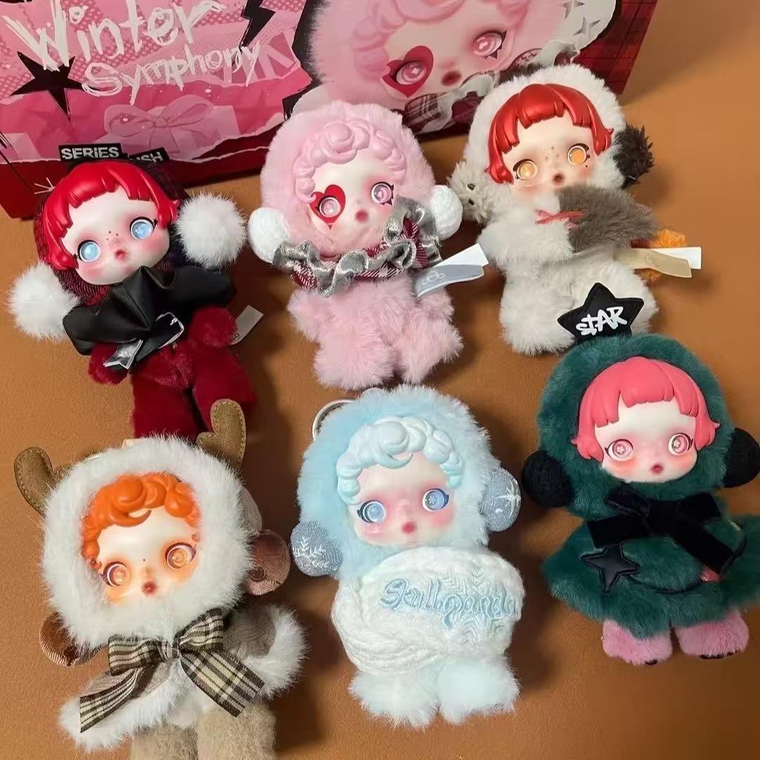 Зимняя соната SKULLPANDA Слепая коробка Виниловая плюшевая коллекция фигурок 17cm