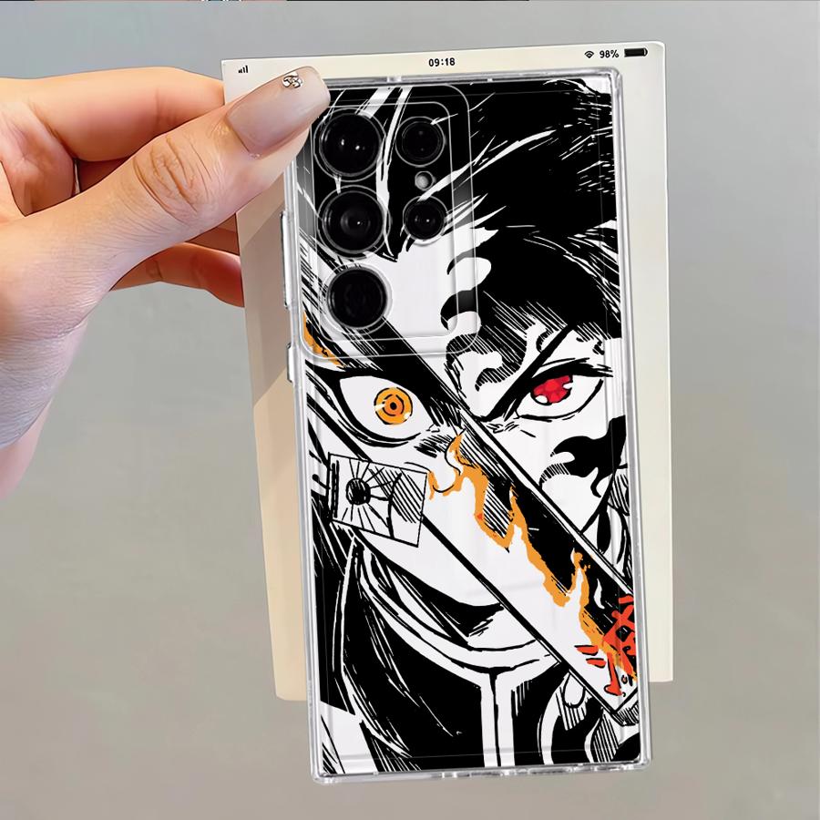 Hot D-emon Anime S-layer Case for Samsung Galaxy S26 Note 20 Ultra 10 S25 Edge S20 Plus S24 S21 S22 FE S23 Ultra Phone Cover