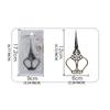 Stainless Steel Cross Stitch Light Luxury Small Scissors Baroque Style Vintage Scissors-Plum Vase Style