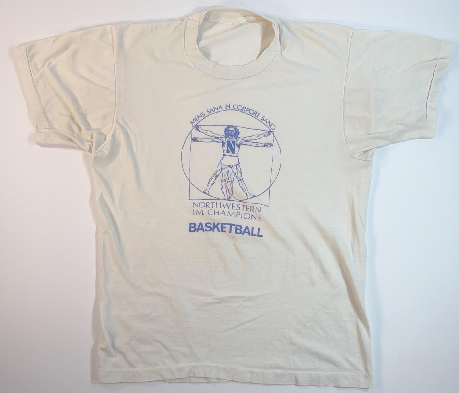 Vintage Northwestern Basketball T Shirt Mens Large IM Champions USA Tee Unisex T-Shirt XXL