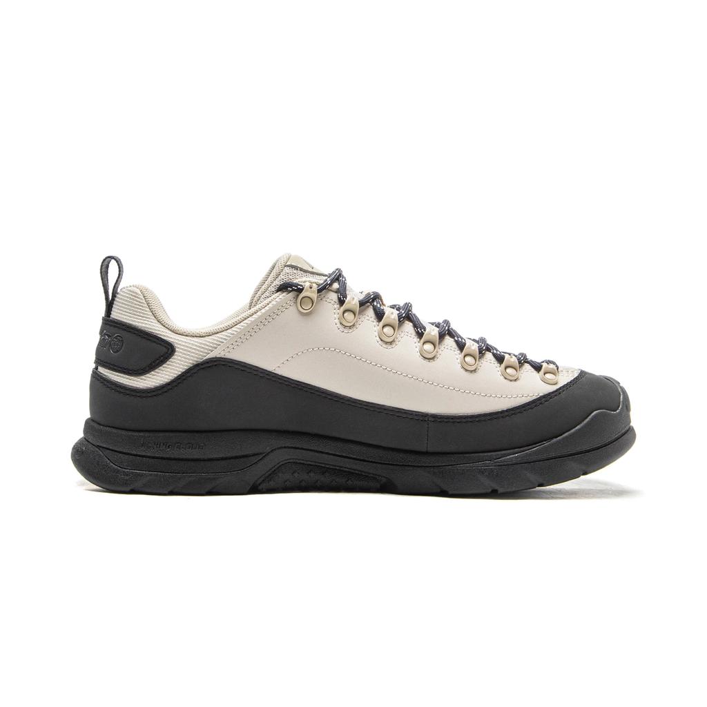 Li Ning Outdoor CF Tracing Synthetic Leather Cushioning Rebound Low Top Outdoor Shoes Unisex White Black AHCV055-5