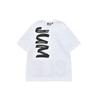 Tokyo Studio Letter Round Neck Sports Short Sleeve T-Shirt Men Tops White T11M216106FWT