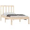 Solid Wood Bed Frame Without Mattress 75 X 190 Cm Pine Wood