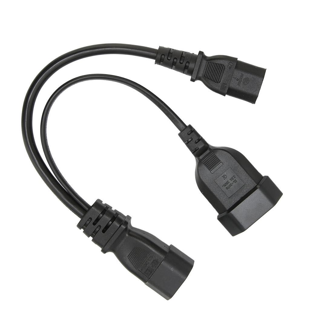 IEC320 C14 to IEC320 C13 and  Power Cord Professional Y Splitter Power Plug Cord 12.6in 10A