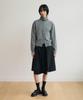 SIS A Belted Pleated Midi Skirt [Black]
