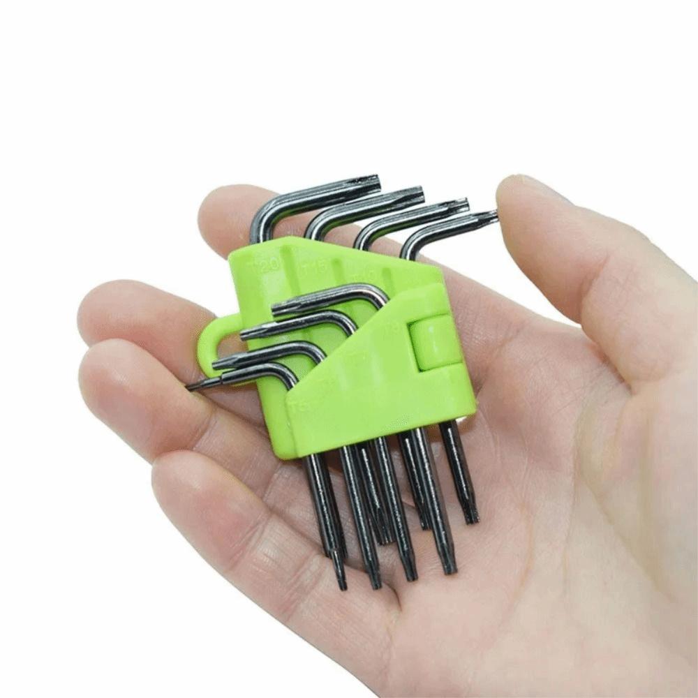 Portable Hex Torx Wrench Set T5 T7 T8 T9 T15 T20 Hex Key Durable L Type Screwdriver  Hand Tools