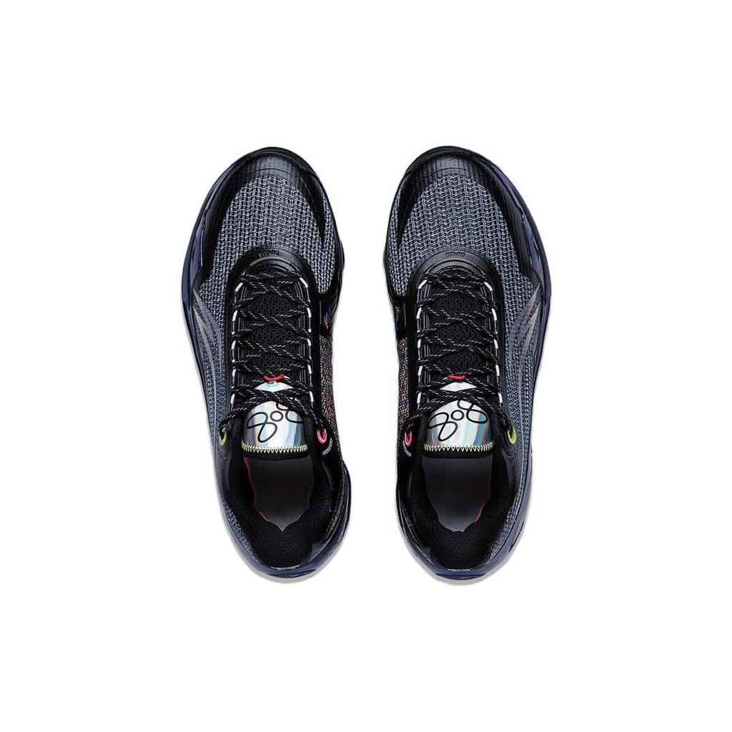 Li Ning Wade 808 Ultra Cushioning, Wear Resistant Low top Basketball Shoes Men's Black ABAT051-5