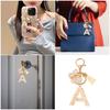 Trendy Metal Resin Keychain Butterfly Letter Tassels Designs Corrosion Resistant Lightweight Keyring For Women