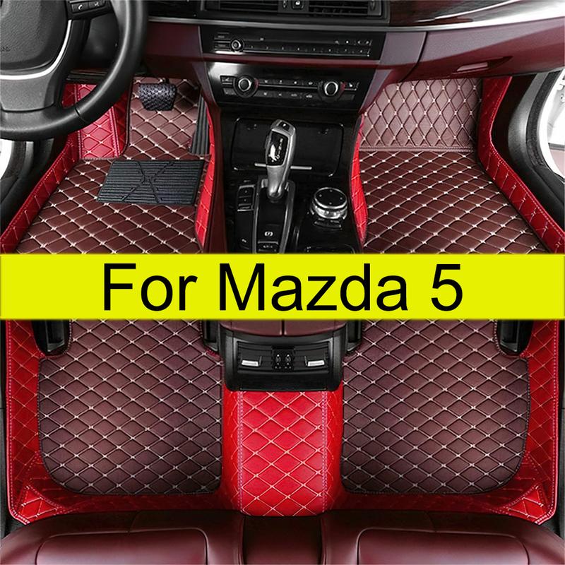 Car floor mats for mazda 5 2008 2009 2010 2011 2012 2013  auto foot Pads automobile carpet cover