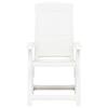 VidaXL Garden Reclining Chairs 2 Pcs Plastic White