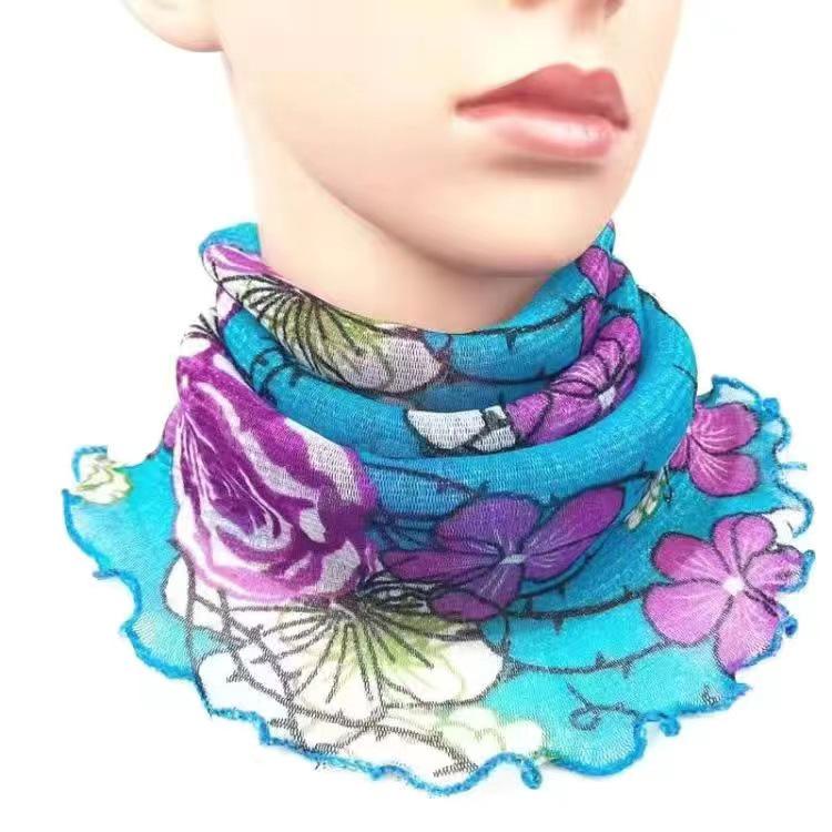 Women's Silk Scarf: Lightweight Sunscreen Veil, Neck Protection, Autumn/Winter Fashion Accessory.