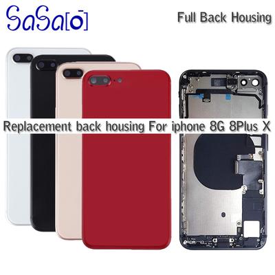 Înlocuitor Pentru IPhone 8 Plus X XR XS MAX 8G 8P Cadru Mijlociu Spate Ansamblu Carcasă Completă Capac Baterie Cu Cablu Flex