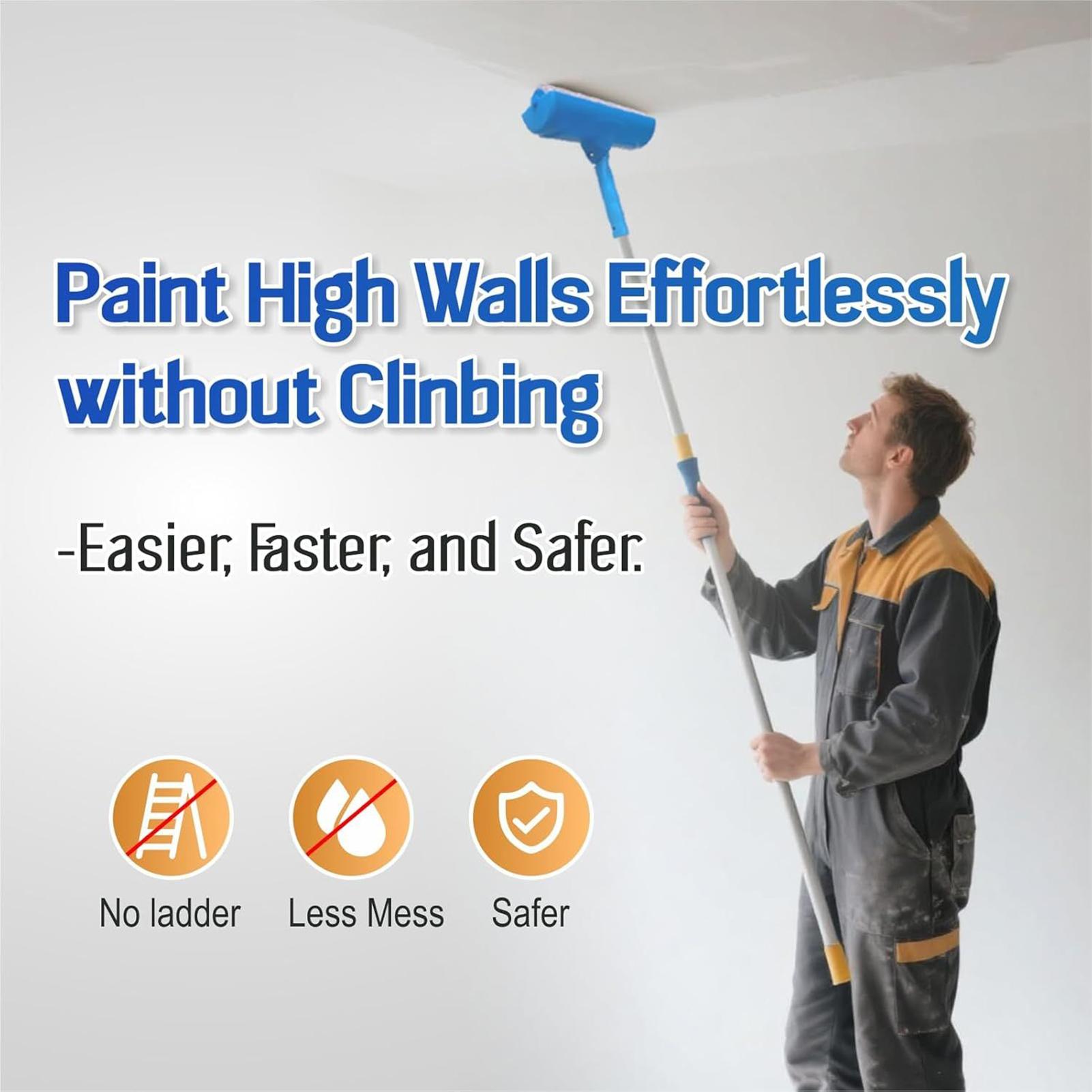 

Ceiling Paint Roller No Drip Painting Tool Adjustable Shield Painting Tool For Home Kitchen Bathroom Living Room Garage Interior CHINA