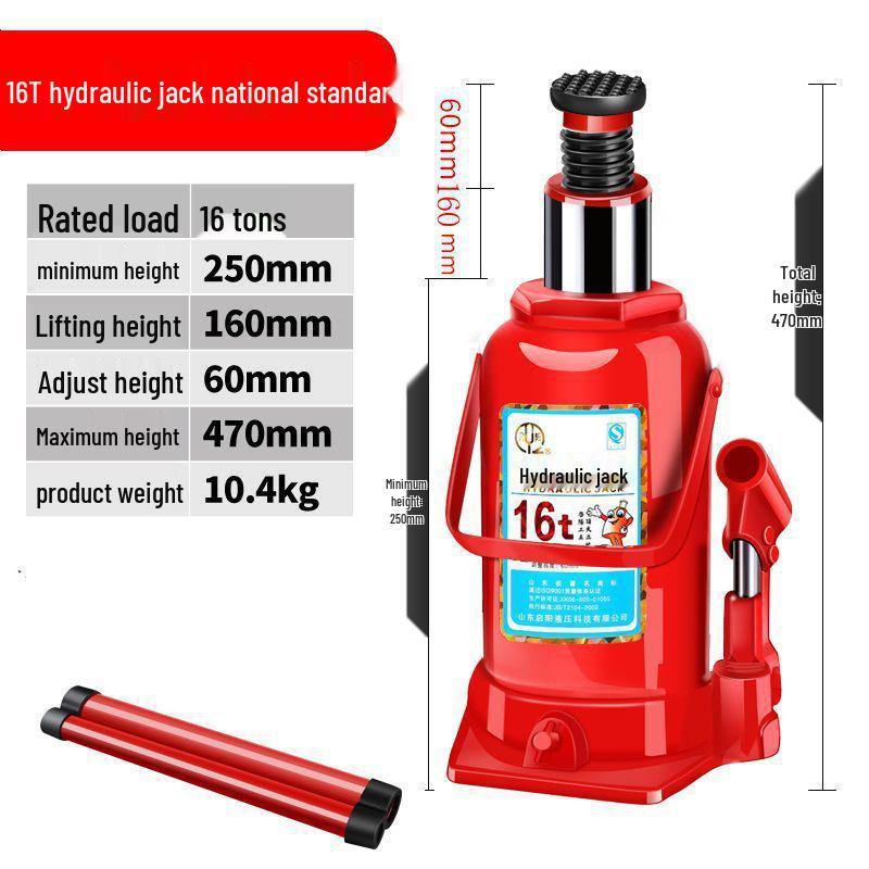 Hand-Operated Hydraulic Jack for Car Tire Changes, 2-3 Ton Capacity, Portable, Labor-Saving Tool