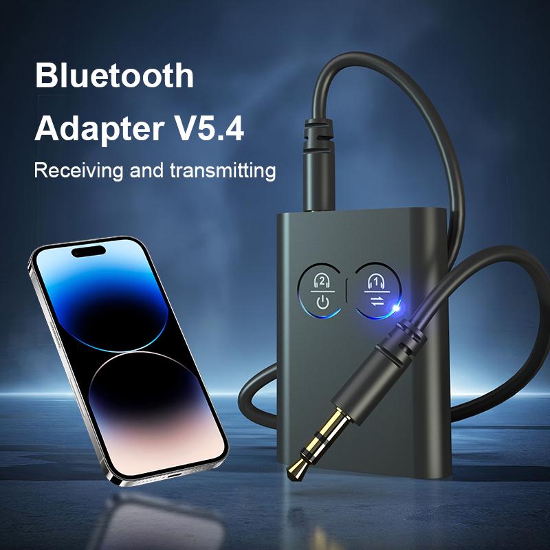 2 In 1 aptX Bluetooth Audio Receiver Transmitter aptX-Adaptive AD/HD/LL AAC 3.5MM AUX HiFi Music Multipoint Wireless Adapter