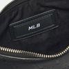 New MLB Monogram Collection Artificial Leather Shoulder Bag Dumpling Bag Shoulder Bags Unisex Black Gold 3ABQS022N-50BKS