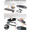 Pair For Porsche 996/997-911, 986/987 Boxster,Cayman Sun Visor Mirror Cover New