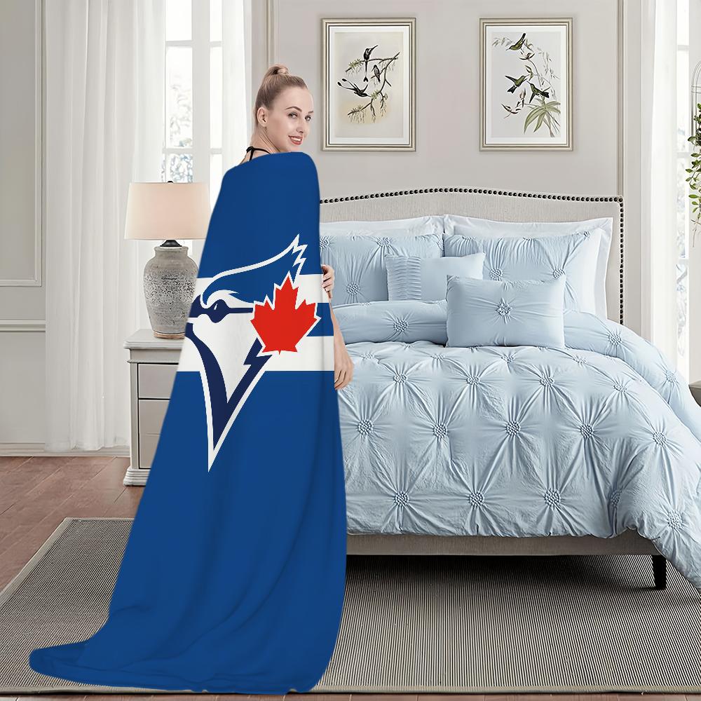 Toronto Blue Jays Baseball Blanket Blanket for Couch Sofa Travel Home Hiking Picni Bed Beding Flannel Blanket birthday gift