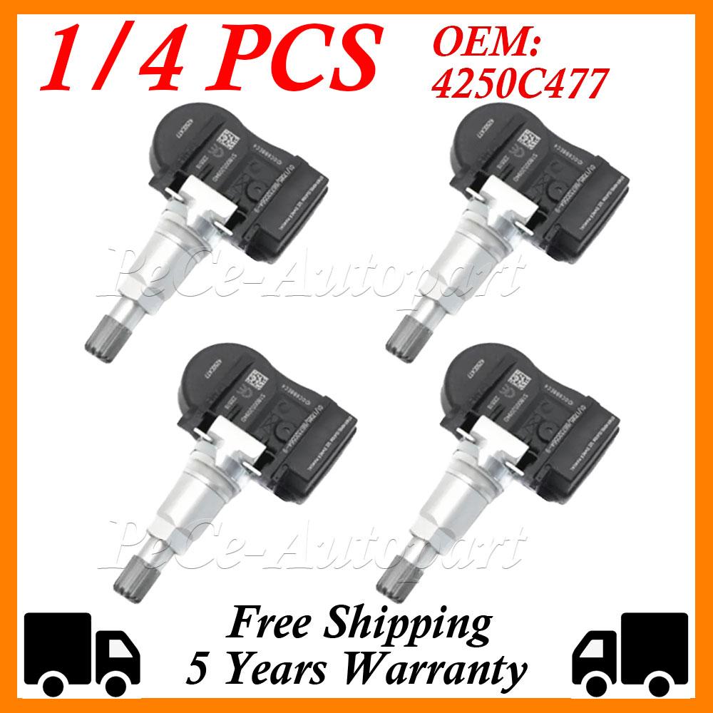 1/4PCS CAR TIRE PRESSURE SENSOR TPMS 4250C477 FOR MITSUBISHI ASX LANCER OUTLANDER LANCER ASX I-MIEV 433MHz