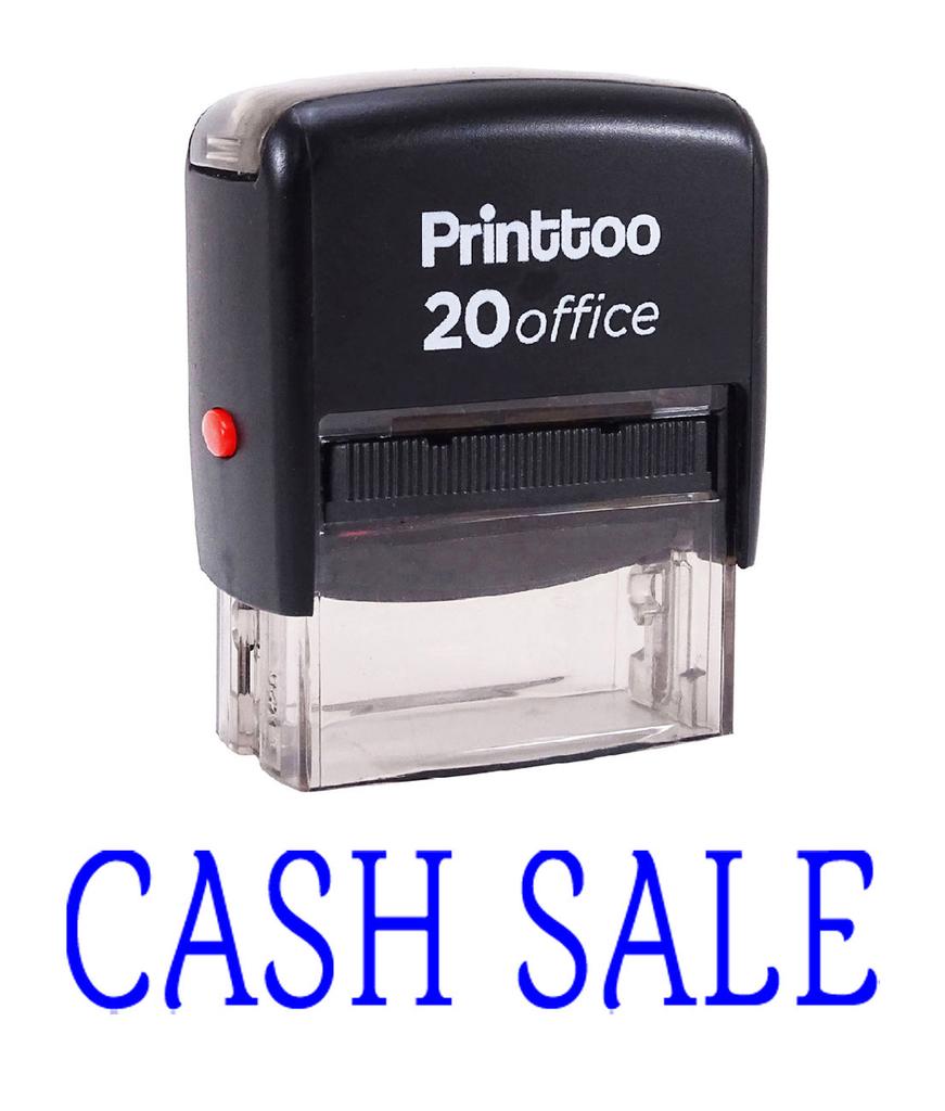 Printtoo CASH SALE Self Inking Rubber Stamp Office Stationary Custom