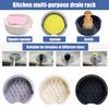Yousheng Sponge Holder with Suction Cup Non-Slip Design Quick Dry Silicone Sponge Holder Soap Dish Kitchen Sink Organizer