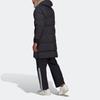 Adidas Originals Trefoil Regen Puff Long Solid Zip Hooded Duck Down Coat Men Outerwear Black HL9194