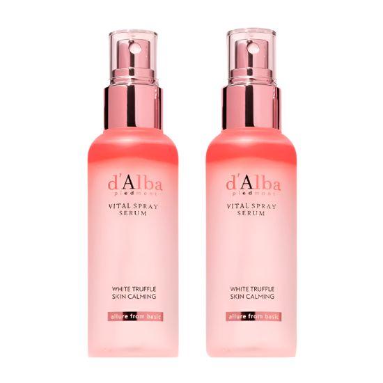 d Alba Vital Spray Serum White Truffle Skin Calming Hydrating Facial Mist Duo Set 100ml + 100ml