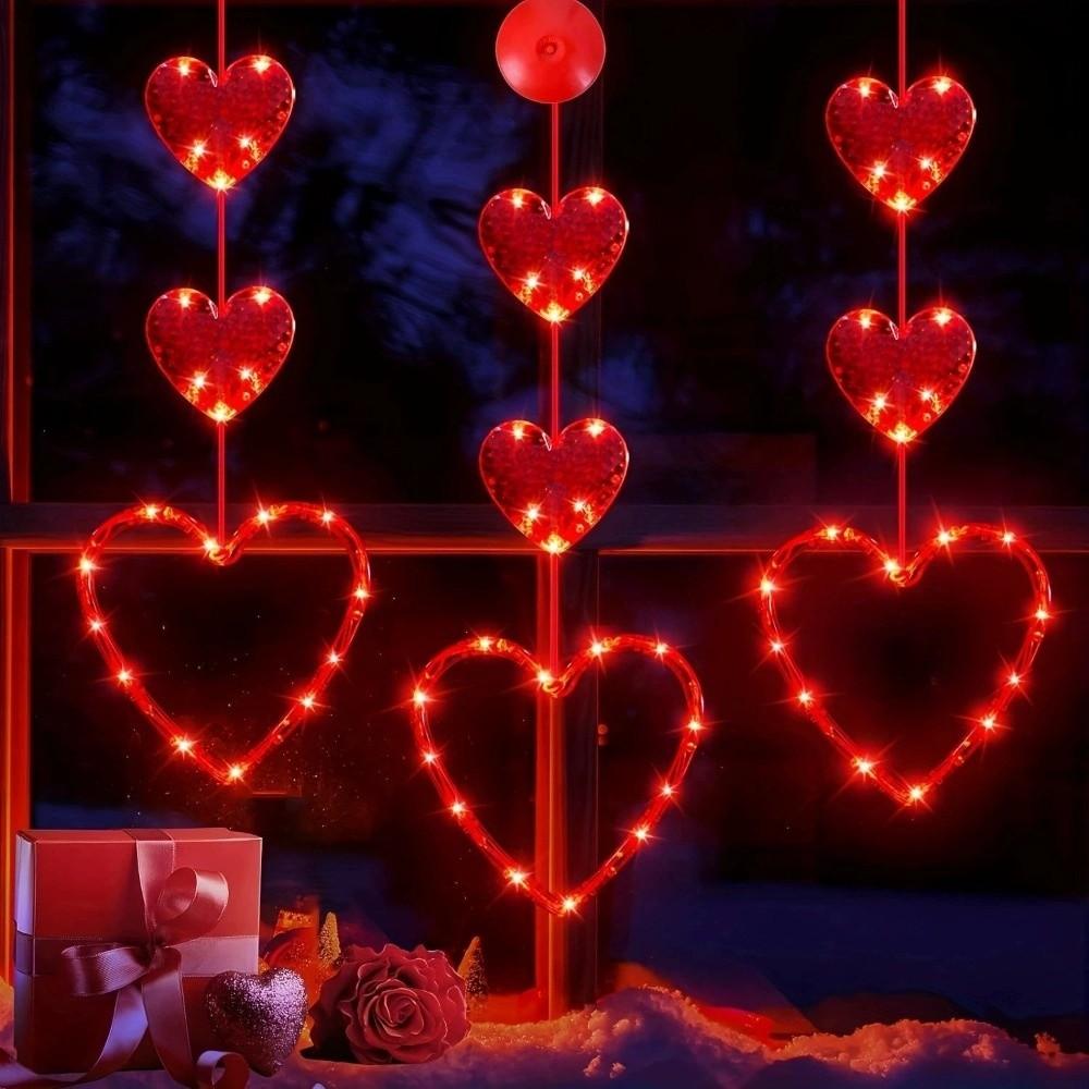 Creative Valentine Day LED String Lights Beautiful Suction Cup Atmosphere Light  Wedding