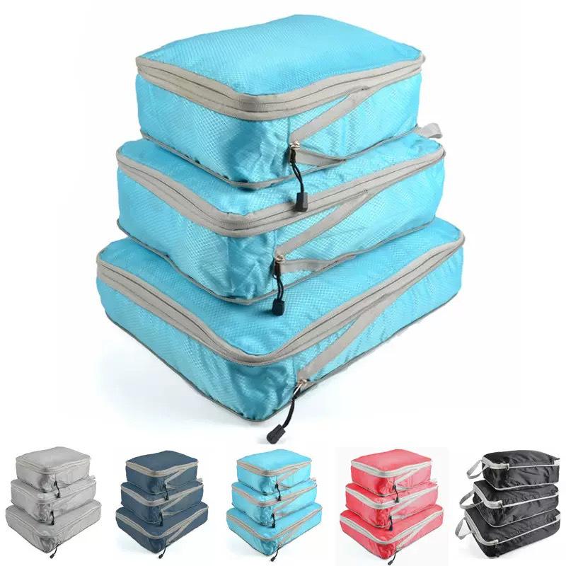 Waterproof Travel Storage Set: Compressible, Expandable Bag Trio for Shoes & Clothing