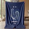 Frankreich Nationalmannschaft Thema Decke Weiche Flanelldecke Plüsch Überwurfdecke Gemütliche Sofa Bettdecke für Heimdekoration