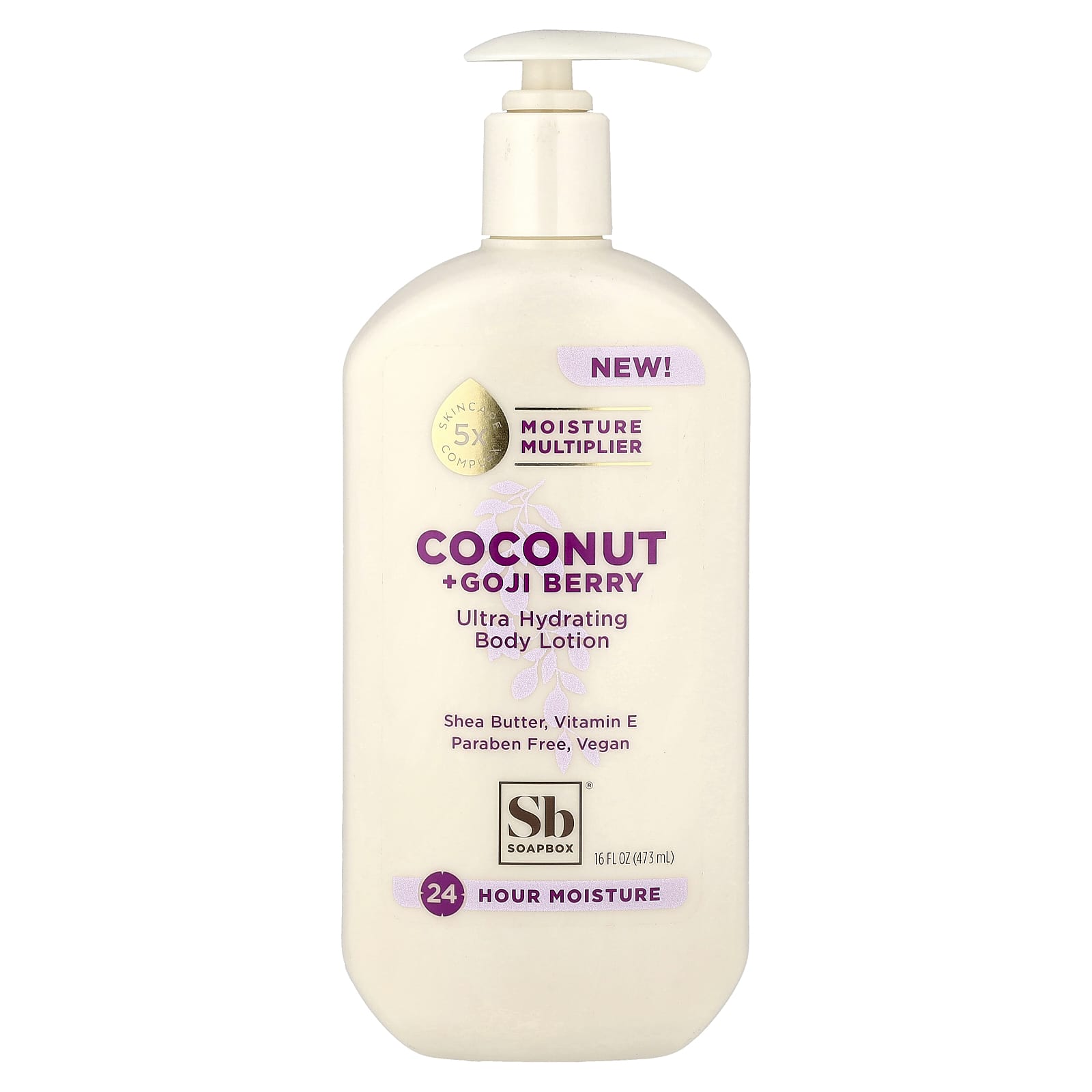 

Soapbox, Ultra Hydrating Body Lotion, Coconut + Goji Berry, 473ml (16 fl oz)