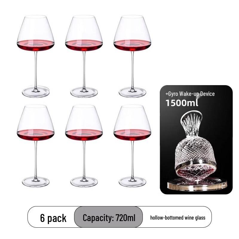 ZISIZ German Craft Handmade Red Wine Glass Set