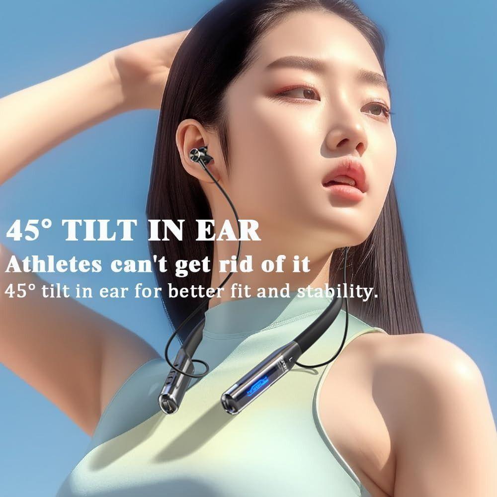 Hands-Free Wireless Headset Bass Stereo Neckband Earphones Fashion Bluetooth Headphone  Sports