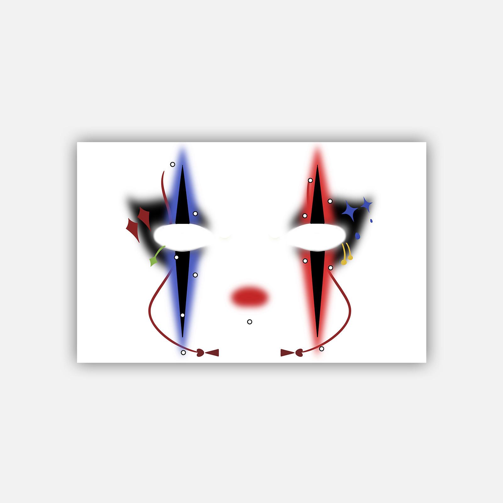 

Premium Sense Wind Diablo Halloween Spider Face Makeup Face Sticker Tattoo Sticker 19*12